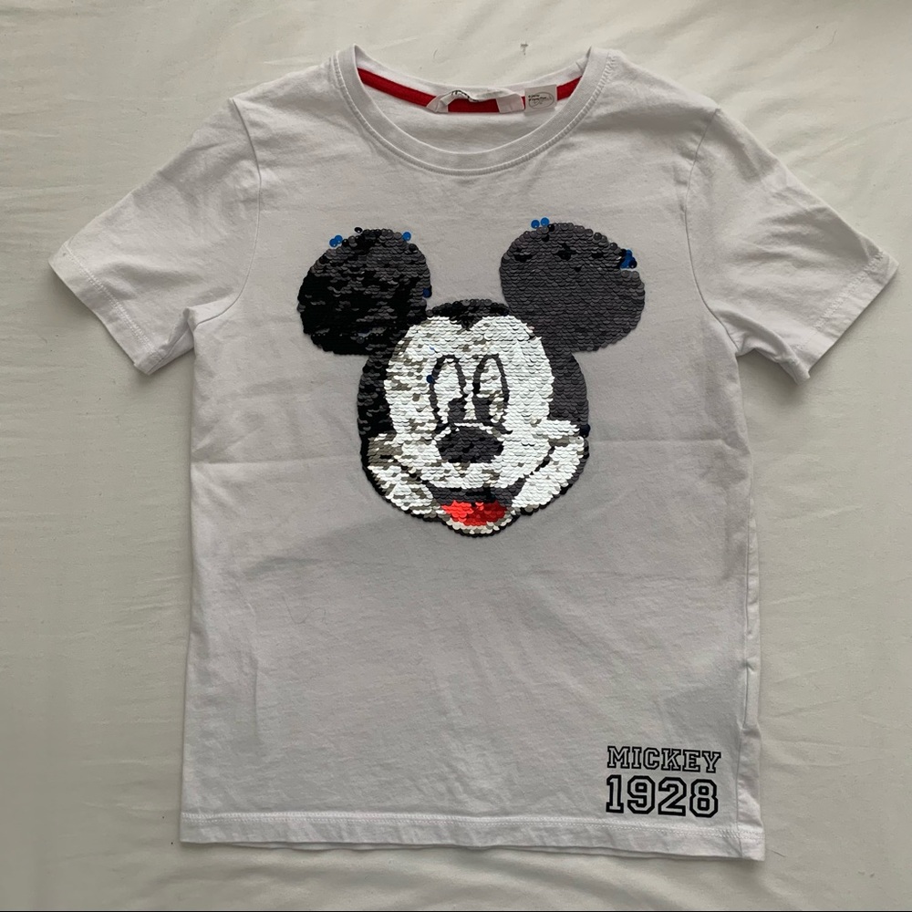Boys Disney Mickey Mouse white tee shirt 🌿